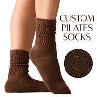 Chaussettes de sport en coton pour femmes, personnalisées, à compression, antidérapantes pour le yoga et le Pilates, pour le cyclisme et la course à pied, chaussettes souples d'automne