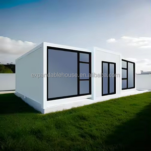 Vendite dirette contenitore espandibile case prefabbricate 20ft Mobile prefabbricata piccola casa con la parete di vetro della tenda e bagno completo - Product Image 3