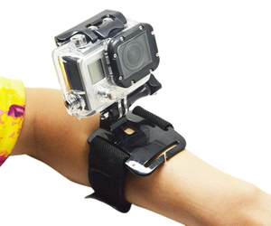 Sản Xuất Bán Hành Động Máy Ảnh Có Thể Điều Chỉnh Dây Đeo Cánh Tay Khung Phổ Cổ Tay Mũ Bảo Hiểm Dây Đeo Cho <span class=keywords><strong>GoPro</strong></span> Anh Hùng 13/12/11/10/9 - Product Image 2