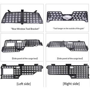 Panel Molle para Caja de Carga, Estante de Carga, Placa de Soporte Todoterreno para <span class=keywords><strong>Ford</strong></span> Ranger - Product Image 3