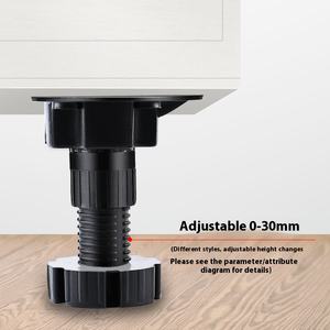 <span class=keywords><strong>Pied</strong></span> d'armoire de cuisine de haute qualité jambe de support en plastique réglable avec déflecteur inférieur <span class=keywords><strong>pied</strong></span> de réglage facile - Product Image 1
