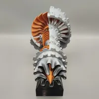 Mini moteur de ventilateur Turbo assembler modèle de moteur d'avion bricolage faire expérience scientifique électrique jouet affichage cadeau en Stock