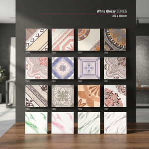 Matt Embossed Stone Punch Designer Carrelages de sol en céramique Finition émaillée brillante Tailles 12x12 16x16 30x30 300x300 Porcelaine - Product Image 6
