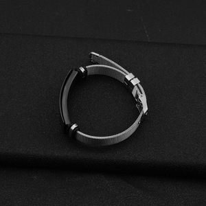 2026 New Simple Popular Design Sculptible Geometric <b>Chain</b> Bracelet <b>Titanium</b> Steel Black Plated Men's Bracelets Trendy Jewelry - Product Image 4