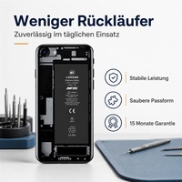 Baterai Ponsel 0 Zyklen Handy Akku untuk iPhone 14 12 Mini Pro Max 11 16, Pengganti Baterai, Suku Cadang Pengganti untuk iPhone