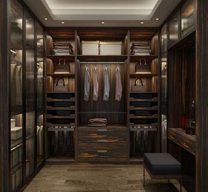 Luxury Modern Solid Wood Wardrobe for Bedroom Children's Room Cloakroom-Eco-Friendly Large Capacity <b>Dressing</b> <b>Table</b> Made China - Product Image 5