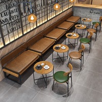 Ensemble de tables et de chaises en bois minimalistes de haute qualité et durables pour usage commercial, mobilier de salle à manger écologique pour restaurants