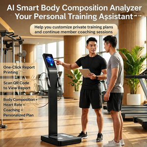 Báscula de Grasa Corporal de Diseño Innovador, Báscula de Grasa Corporal Inteligente de Grado Médico con 8 Electrodos y Análisis para Estudio de Yoga - Product Image 4