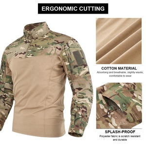 T-shirts tactiques Sinairsoft Gen2 pour hommes, chemise de combat camouflage à manches longues, vêtements de chasse, uniforme, t-shirt camouflage - Product Image 4