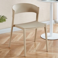 Chaises en plastique robustes et colorées de style nordique, design populaire, confortables, modernes, pour l'extérieur, le jardin, les restaurants