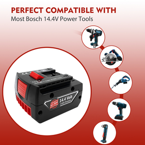 Lithium-Ionen 14,4 V 3,0 Ah 4,0 Ah 5,0 Ah 6,0 Ah Ersatz-Akku-Bohr batterien für Boschs Power Tools Batterie BAT614