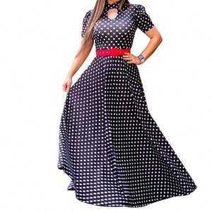 Vestido largo de verano con dobladillo suelto para mujer, ropa informal colorida para <span class=keywords><strong>fiesta</strong></span>, <span class=keywords><strong>2021</strong></span> - Product Image 6