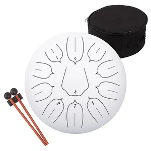 Nouveau produit, tambour à Percussion à langue en acier de 6 pouces 11 Notes, tambour éthéré coloré avec sac souple