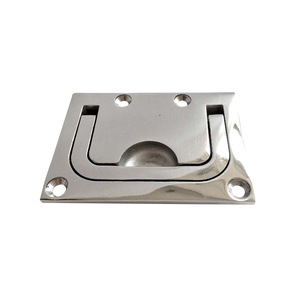 Accessoires de quincaillerie en acier inoxydable marin, poignée carrée, anneau de levage, loquet de sol pour yacht, bateau rapide, bateau de pêche, couvercle de boîte de pont - Product Image 1
