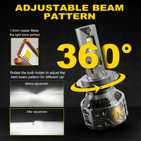 NAOEVO Noble 140W 16800lm Bombilla LED de Alta Potencia para Faros Delanteros de Coche H7, Proyector Súper Brillante para Autos, Foco LED H11 H4