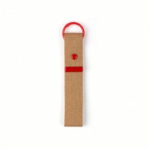 สายคล้องกันหายแบบผ้าแคนวาสสำหรับผู้หญิงและผู้ชาย พร้อมจี้โลหะ ใช้เป็นพวงกุญแจ ของขวัญสำหรับกระเป๋าเดินทาง เป้สะพายหลัง และพวงกุญแจเปล่า - Product Image 2