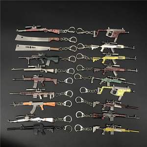 Portachiavi a Forma di Pistola <span class=keywords><strong>Beretta</strong></span> <span class=keywords><strong>92F</strong></span> in Miniatura, Simulazione di Gioco, Lega di Zinco, Impermeabile, Leggero, Ciondolo Decorativo - Product Image 2