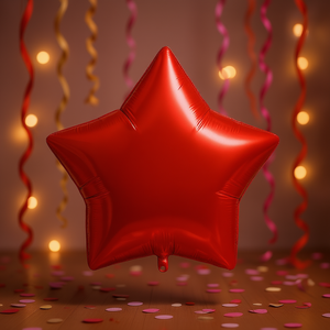 Party Love Foil Star <b>Balloon</b> Red 19 In Birthday Party <b>Decor</b> KIDS - Product Image 2