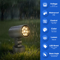 Projecteurs LED Extérieurs Personnalisables OEM 3000K 24W pour Parcs, Ponts et Aménagements Paysagers, Projecteur LED IP65 avec Pare-Soleil