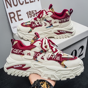 Chaussures de course respirantes pour hommes, baskets décontractées tendance à semelle épaisse - Product Image 2