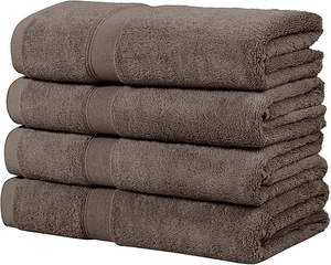 Juego <span class=keywords><strong>de</strong></span> Toallas <span class=keywords><strong>de</strong></span> <span class=keywords><strong>Baño</strong></span> <span class=keywords><strong>de</strong></span> Lujo, <span class=keywords><strong>Algodón</strong></span> <span class=keywords><strong>Egipcio</strong></span> Ultra Suave, para <span class=keywords><strong>Baño</strong></span>, Hotel, Gimnasio, Spa, Uso en Spa, Extra Absorbentes, Secado Rápido, 4 Piezas, Chocolate - Product Image 2