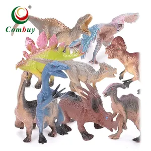 10 Piece mini animal figures model real dinosaur toys plastic