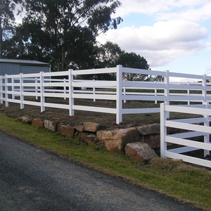 Trung Quốc Nhà sản xuất & nhà cung cấp của PVC Vinyl 4 đường sắt bài và đường sắt hàng rào an toàn hàng rào cho paddock ngựa trang trại và trang trại sử dụng - Product Image 1