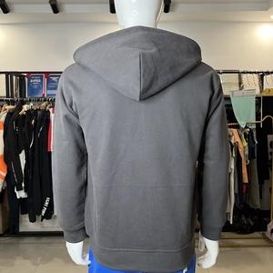 Wholesale Custom Mens Solid Color 100% Cotton Kangaroo <b>Pocket</b> <b>Zip</b> up <b>Hoodie</b> - Product Image 5