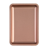 Plateau rectangulaire en fer blanc mat en stock pour fruits secs, bonbons, cigarettes, outils de nail art, style coréen et Ins