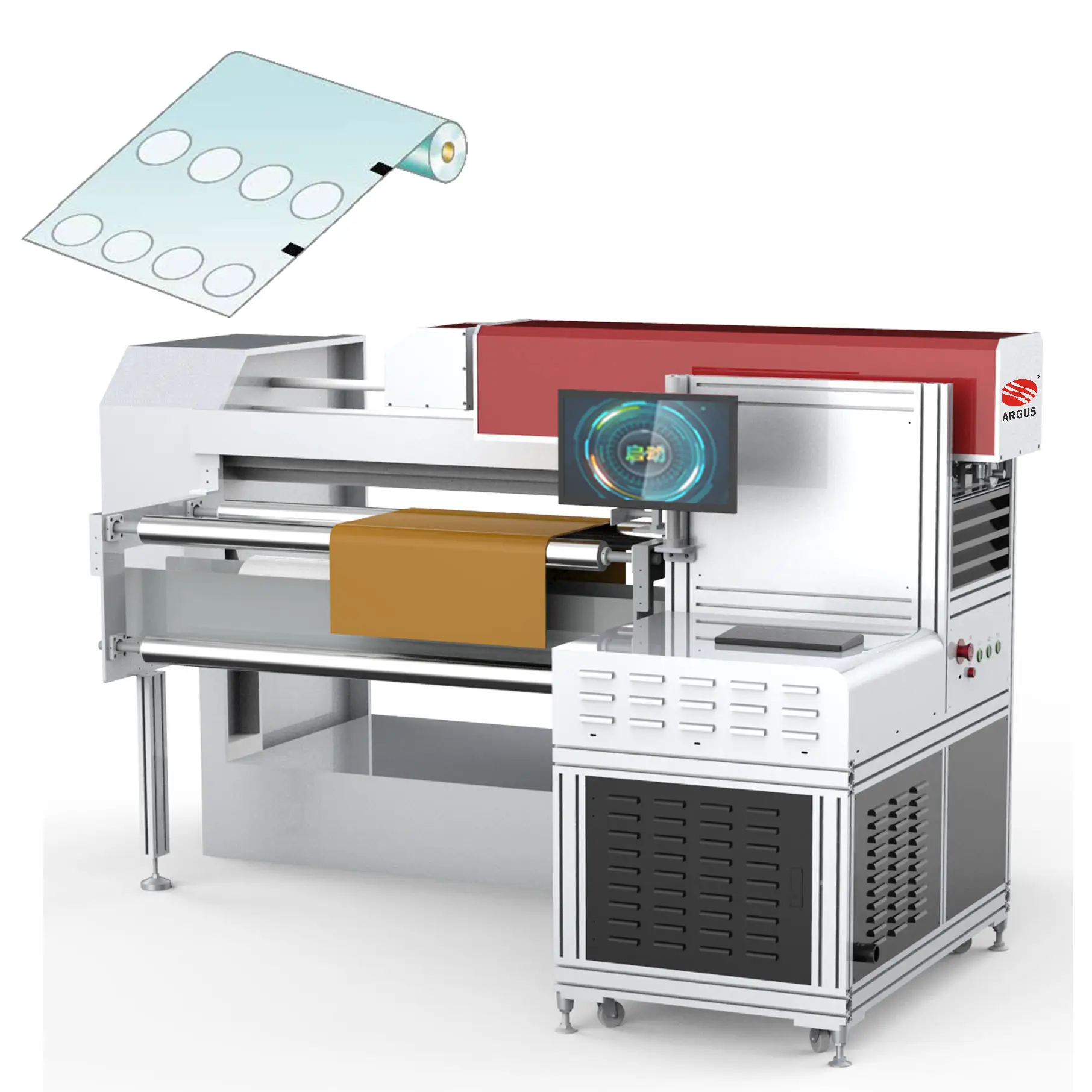 SUNIC CO2 marking machine with Paper-plastic laser perforation used in the OPP/PE/PET/NY/CPP