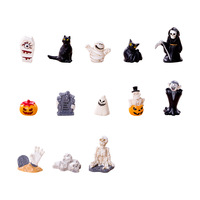 Résine décorative KI Zhuojing, micro-paysage, zombie d'Halloween, petite décoration pour bureau ou console centrale de voiture