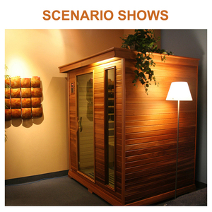 Calefacción Eléctrica Vapor Spa Sauna Cápsula Interior Madera Sauna 2 Personas Habitación Híbrida - Product Image 6