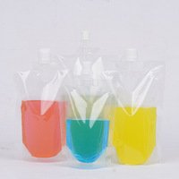 Grande fermeture à glissière transparente haute qualité emballage de fête du Vietnam Mini sac en plastique 350ml pochette de boisson pour enfants