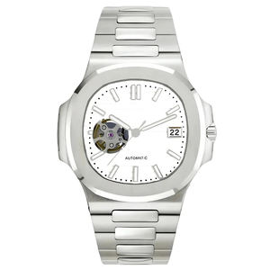 Nouvelle montre à mouvement mécanique NH38, cadran creux de 41 mm avec bracelet en acier inoxydable et affichage à aiguilles - Product Image 1