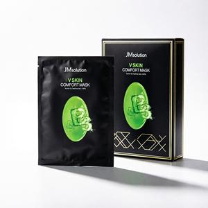 Masque facial JMsolution V Skin Comfort à l'acide hyaluronique, pour tous types de peaux, soin quotidien, 10 pièces - Product Image 1