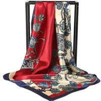 Écharpe pour femme 90x90cm aux couleurs bonbon, châle monochrome, foulard musulman, hijab avec motifs léopard et pois, cadeau