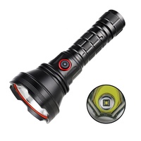 Lampe torche tactique blanche longue portée, étanche IP44, 4100K, blanc neutre, zoomable, en alliage d'aluminium, haute luminosité, portable