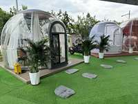 Tentes d'extérieur pour glamping et complexe hôtelier pc home hotel clear igloo geodesic dome house room bubble room