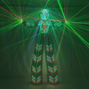 Gubera của Led sàn Walker Robot phù hợp với LED ánh sáng Robot quần áo sự kiện hiệu suất mặc trang phục disfraz de Robot Led - Product Image 2