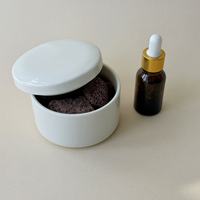 Diffuseur de pierre de lave en céramique brillante, style minimaliste moderne, en roche volcanique naturelle, aromathérapie sans flamme, petit ornement décoratif
