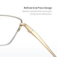 Monture de lunettes en métal anti-lumière bleue pour femmes, lunettes optiques pour myopie