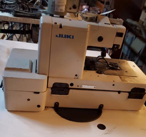 90% New Industrial Computerized Sewing <b>Machine</b> JUKIS MBH-180 with Motor <b>Walking</b> Foot Thread Trimmer for Thick Materials - Product Image 3