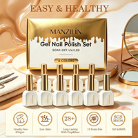 Lot de vernis à ongles en gel en gros, nouvelle tendance, ensemble de 6 couleurs, longue tenue, sans trois composants nocifs, durcissement UV/LED, coffret cadeau exclusif pour salons de manucure