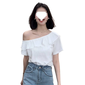 2026 <span class=keywords><strong>Blusa</strong></span> da <span class=keywords><strong>Donna</strong></span> con Spalla Obliqua, T-shirt <span class=keywords><strong>Elegante</strong></span> e Sexy, <span class=keywords><strong>Blusa</strong></span> Femminile - Product Image 1