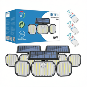 Faro LED Solare Hybec 6W 283x95x104mm con Telecomando per Uso Esterno - Product Image 2
