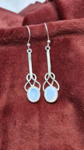 ต่างหูเงินแท้ 925 ประดับโอปอลไฟ ดีไซน์โบโฮลายเซลติก งานแฮนด์เมดสั่งทำได้ สินค้ามาใหม่ - Product Image 5