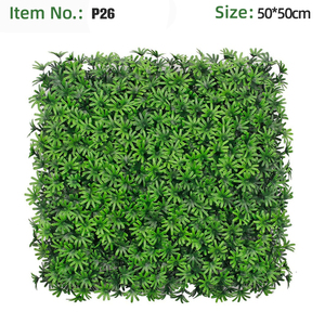 Panneaux muraux de plantes artificielles 50x50cm en gros pour aménagement paysager et terrasses, décor de jardin vertical - Product Image 4