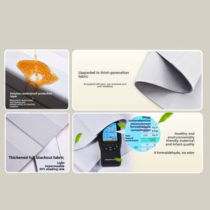 <span class=keywords><strong>Rideaux</strong></span> de chambre à coucher occultants en polyester, nouveau modèle 2025, pour fenêtre, <span class=keywords><strong>baie</strong></span> <span class=keywords><strong>vitrée</strong></span>, pare-soleil, stores sans perçage, stores à enrouleur à levage et glissement - Product Image 3