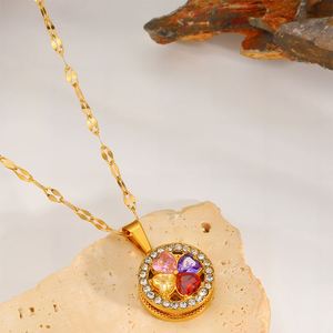 Men Gold Plated Necklace <b>Cross</b> Border Multi Reliable Professional Product Photos Premium Inlay Quality ASTM Standard 316L - Product Image 3