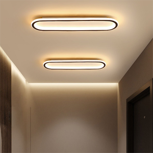 Luces de pasillo rectangulares modernas, lámpara de techo <span class=keywords><strong>LED</strong></span> para sala de estar, <span class=keywords><strong>cocina</strong></span> nórdica, luz de techo creativa para balcón larga - Product Image 2